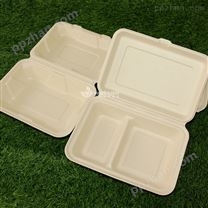 9*6寸一次性快餐盒外卖打包盒秸秆餐具