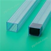 宁波pvc透明方管 电容包装管 PVC凹形吸塑管