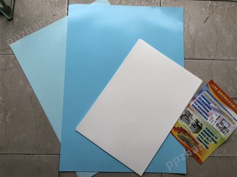 蓝色白色水转印底纸水标贴花纸小膜底纸