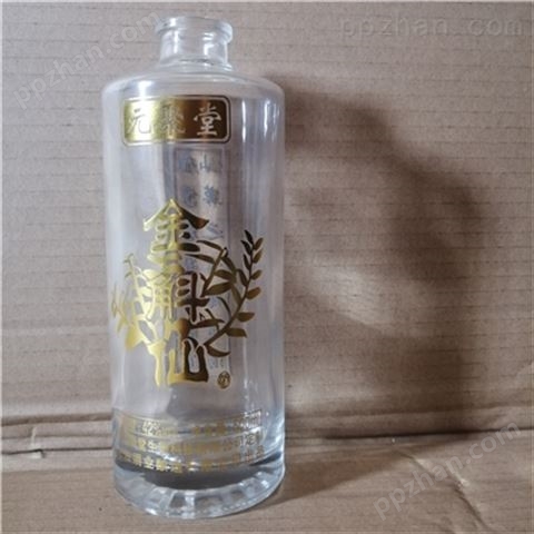 高白料玻璃瓶可喷涂烤花 电镀 玻璃酒瓶